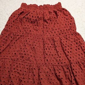 NWT Somerset Wine Red Maxi Skirt